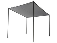 Pergola Stahl Dunkelgrau / Schwarz 282 X 294 Cm Garten Terrasse Outdoor Vimino
