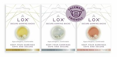 Lox Verschluss Ohrring Rückseiten GOLD, SILBER, ROSEGOLD.  sichere schwere Ohrringe