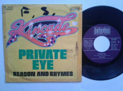 Kincade / Private Eye 7'' Single Vinyl 1978 mit Schutzhülle