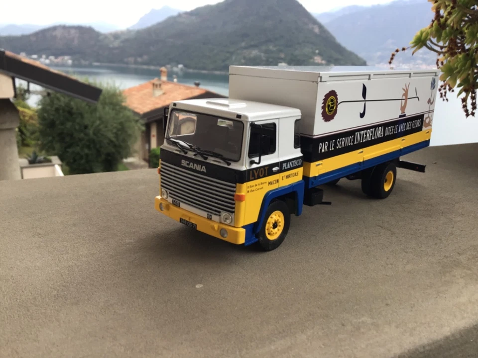 Camion Epoca Truck Scania Interflora Francia 1978 140 V8 Die Cast Model 1/43 - Immagine 2 di 4