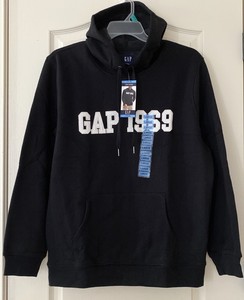 Gap sudadera con capucha para hombre Negro/Sudadera Con Capucha Talla L  $59.95 - Bolsillo frontal con logotipo y | eBay