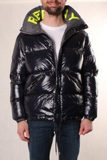 Replay M8014 83414 500 Herrenwinterjacke, Dunkelblau glänzend
