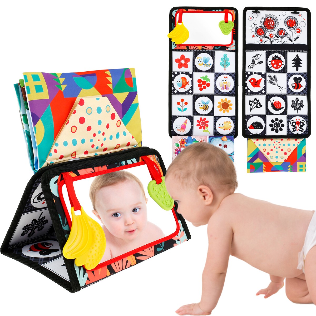 HOT Floor Mirror Toys Best Baby Mirror For Tummy Time Baby