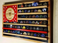 San Diego California Fire Department Challenge Coin Display Flag 36x20