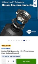 Insinkerator Food Waste Disposer Part Top Flange Bracket Only 
