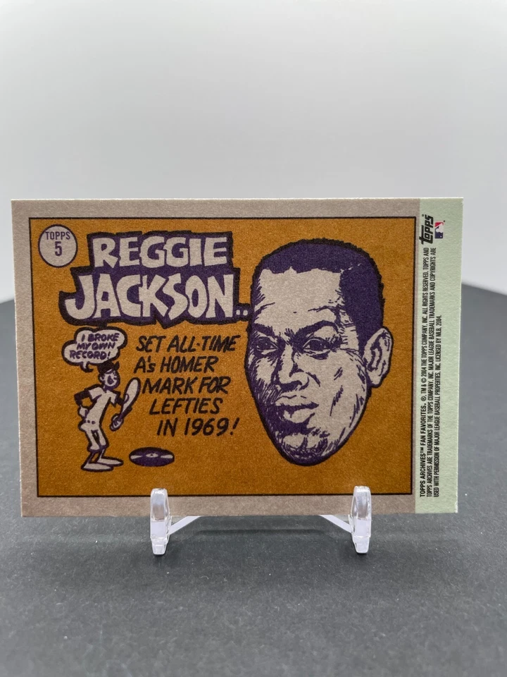 2004 Topps Fan Favorites Reggie Jackson # 5 Oakland A's - Image 2 of 2
