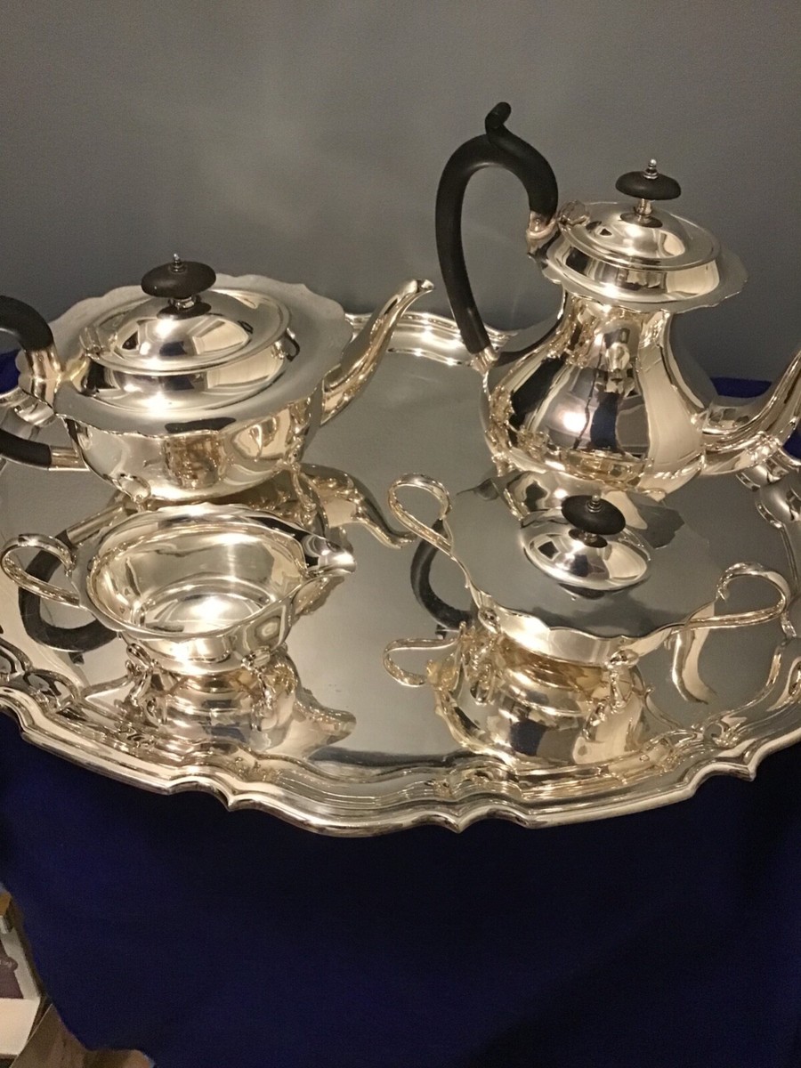 アンティークAlex Clark Co カトラリーセット Antique Alexander Clark & Co. Welbeck silver plated 5 pc. tea