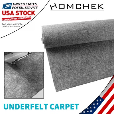Wear Resisting Durable Fabric Felt Speaker Box Underfelt Carpet 71''X39'' Mid-Gray