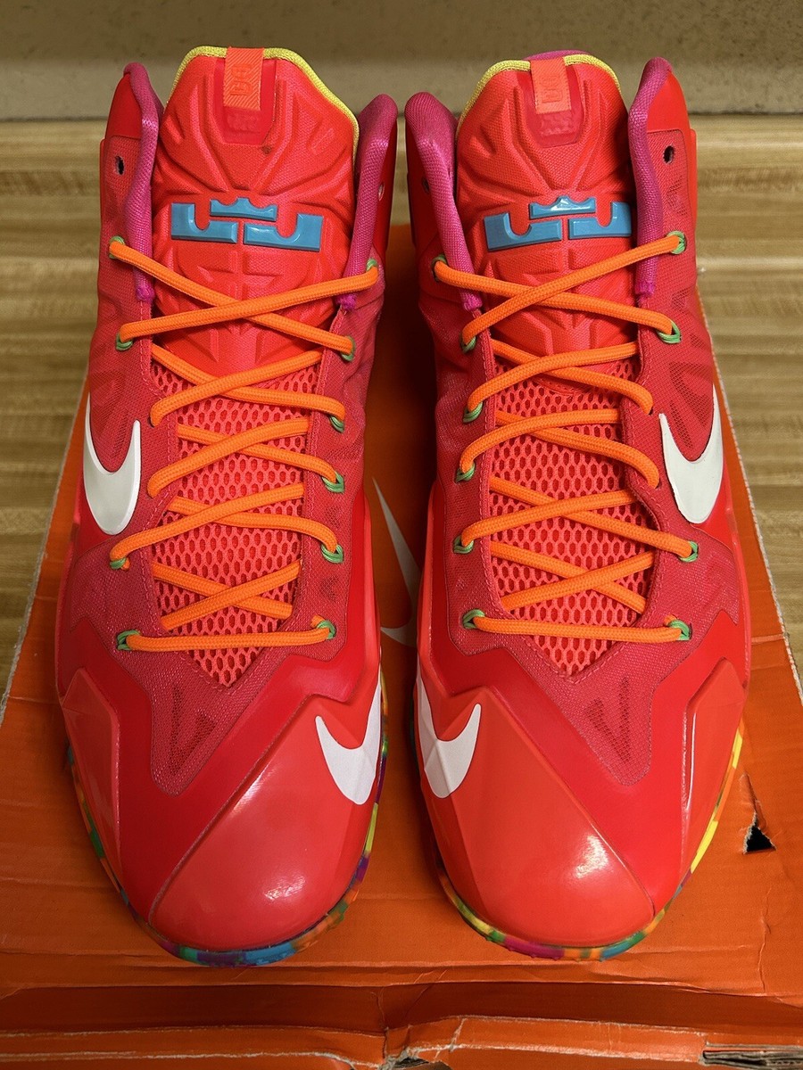 Nike Lebron XI Fruity Pebbles *SAMPLE* 2014 Size 12.5 H013-MNBSKT