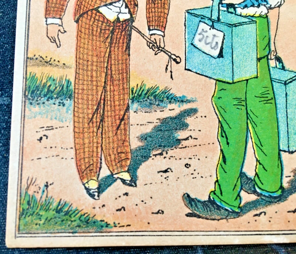 ANTIQUE VICTORIAN TRADE CARD * PAWTUCKET COAL CO. 1880's SIMPLE SIMON NURSERY - Image 3 of 4