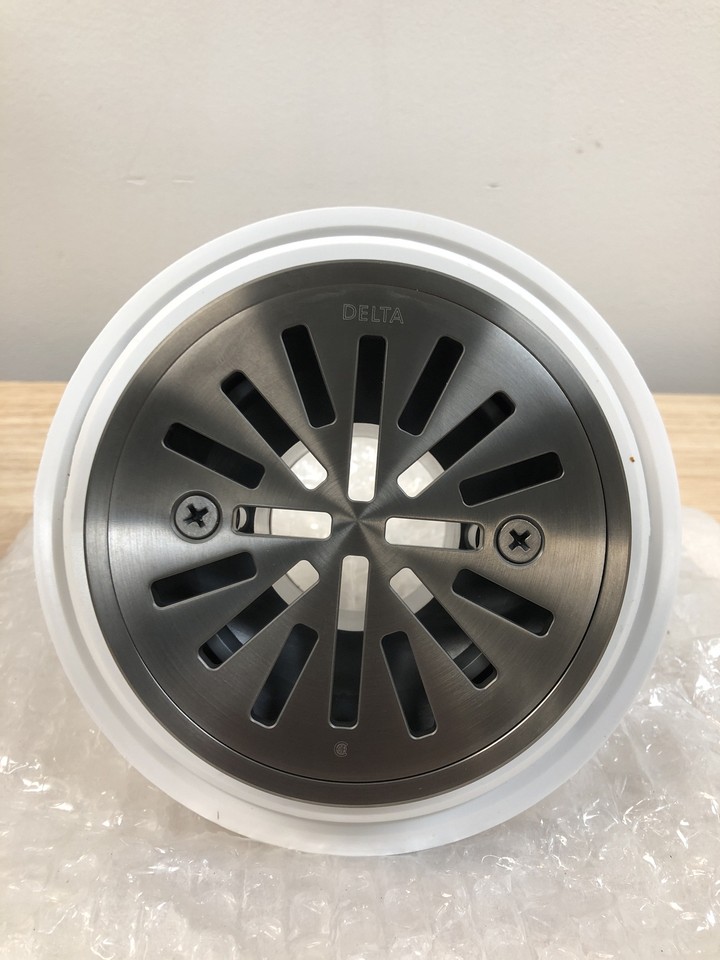 Delta DT061411KS 4" TileIn Round Shower Drain Black Stainless eBay