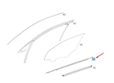 New MB GLC C253 Front Left Door Window Outer Sealing Rail A2537207705
