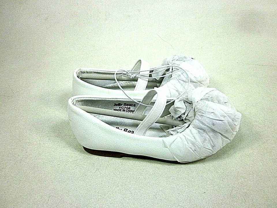 Bailarina Mary Jane JELLY BEANS Cocaya Niñas Plana, Blanca Niño EE. UU. Talla 7 M Foto 2 de 4