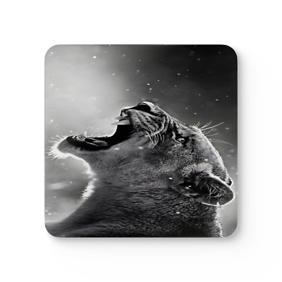 4 Set Majestic Animals Coaster - Wild Animal Safari Forest Dad Gift