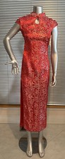 Chinese Wedding Traditional Party Qipao Dress Red M Chest34 waist28 iUS