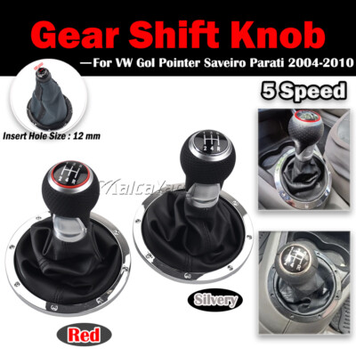 MT 5 For VW Pointer Gol Parati Saveiro 05-10 Gear Shift Knob Lever Shifter Boot