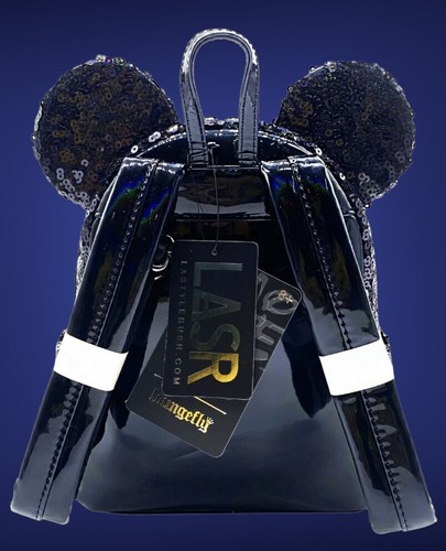 NWT Disney Loungefly ”CELESTIAL DREAMS” Black Holographic Sequin Backpack - VHTF - Picture 3 of 4