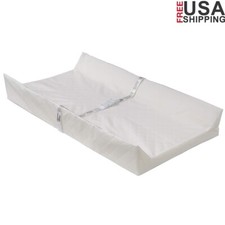 Foam Contoured Changing Pad Waterproof Cover Non-Skid Safety Harness Baby Mat US