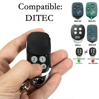 Ditec Compatible Garage Gate Remote GOL4/BIXLG4/BIXLP2/BIXLS2 ditec New