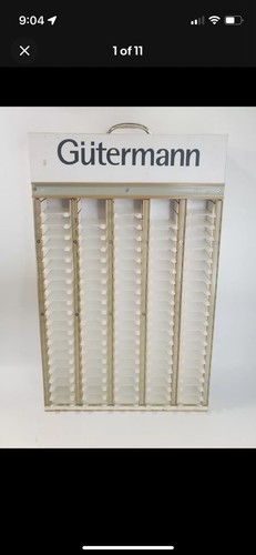GUTERMANN SEWING THREAD HOLDER 54 SPOOL RACK STORAGE DISPLAY CASE ...