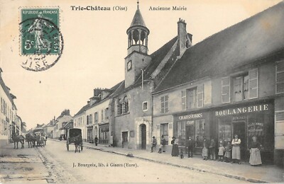 Carte Postale Ancienne – Trie Château, Mairie, Oise (60), Années 1900