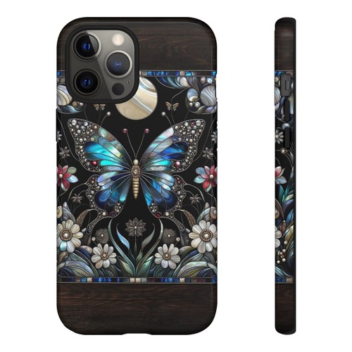 Faux Marcasite Butterfly Phone Case, Vintage-Inspired Design Cover | X91 - 第 116/277 張圖片