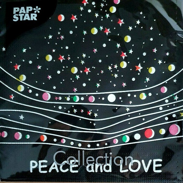 Servietten Peace And Love Christmas Tree Weihnachten Advent 20 St 33X33 Cm Neu-image