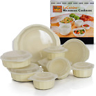 18 Piece Microwave Cookware Set, White