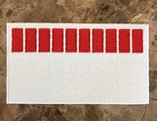 RARE Official Ferrari F1 Barcode Uniform Shoulder Patch - Michael Schumacher