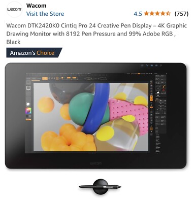 Wacom DTK2420K0 Cintiq Pro 24 Creative Pen Display