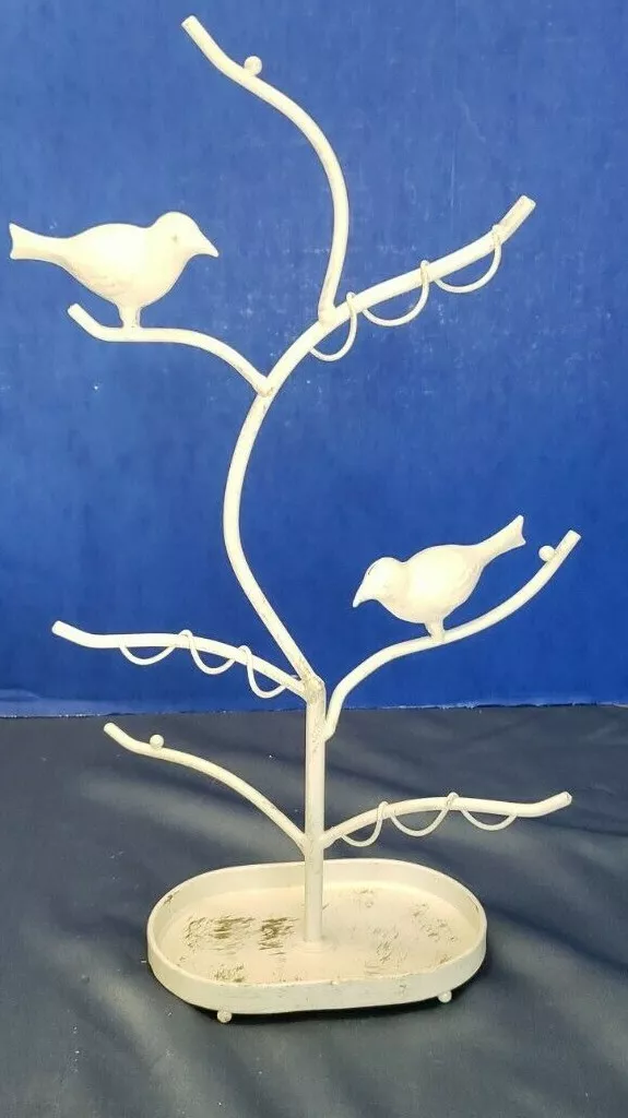 Vintage Decorative Jewelry Tree Bird Nest Jewelry Holder Stand