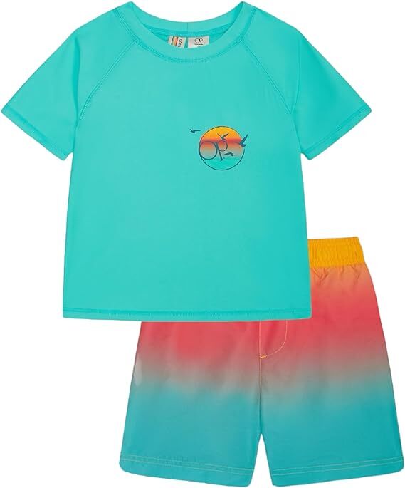 Ocean Pacific Boys' Rashguard and Trunks Swimsuit Set Ombre | eBay