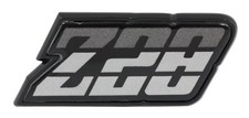 80-81 CAMARO Z28 USA MADE FUEL DOOR / TAIL LIGHT PANEL EMBLEM - 3 COLOR CHARCOAL