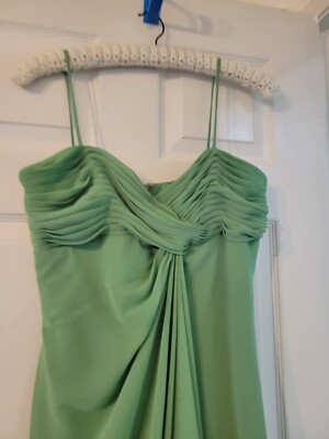 David's Bridal Dress F12284 Grecian Style Dress Green Size 14 Bridesmaid MOB | eBay David's Bridal Dress F12284 Grecian Style Dress Green Size 14 Bridesmaid MOB | eBay