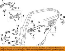 TOYOTA OEM 19-25 bZ4X Front Door Lock Hardware-Handle, Inside 6920502300C0