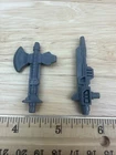 Vintage Transformers G1 Parts 1986 BROADSIDE Gun & Axe Weapon Hasbro Takara