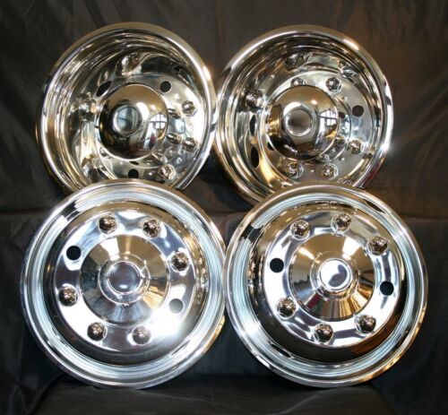 FORD F-650 19.5 INCH 8 Lug STAINLESS WHEEL SIMULATORS WHEEL COVERS 2004-2025 - Photo 1 sur 4