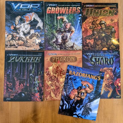 Vor the Maelstrom Rulebook, Growlers, Union, Zykhee, Razorfang, Shard, Pharon 