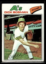 Dick Bosman 1977 Topps Card #101