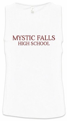 Mystic Falls High School Herren Tank Top Vampire Schule School Vampir Sign