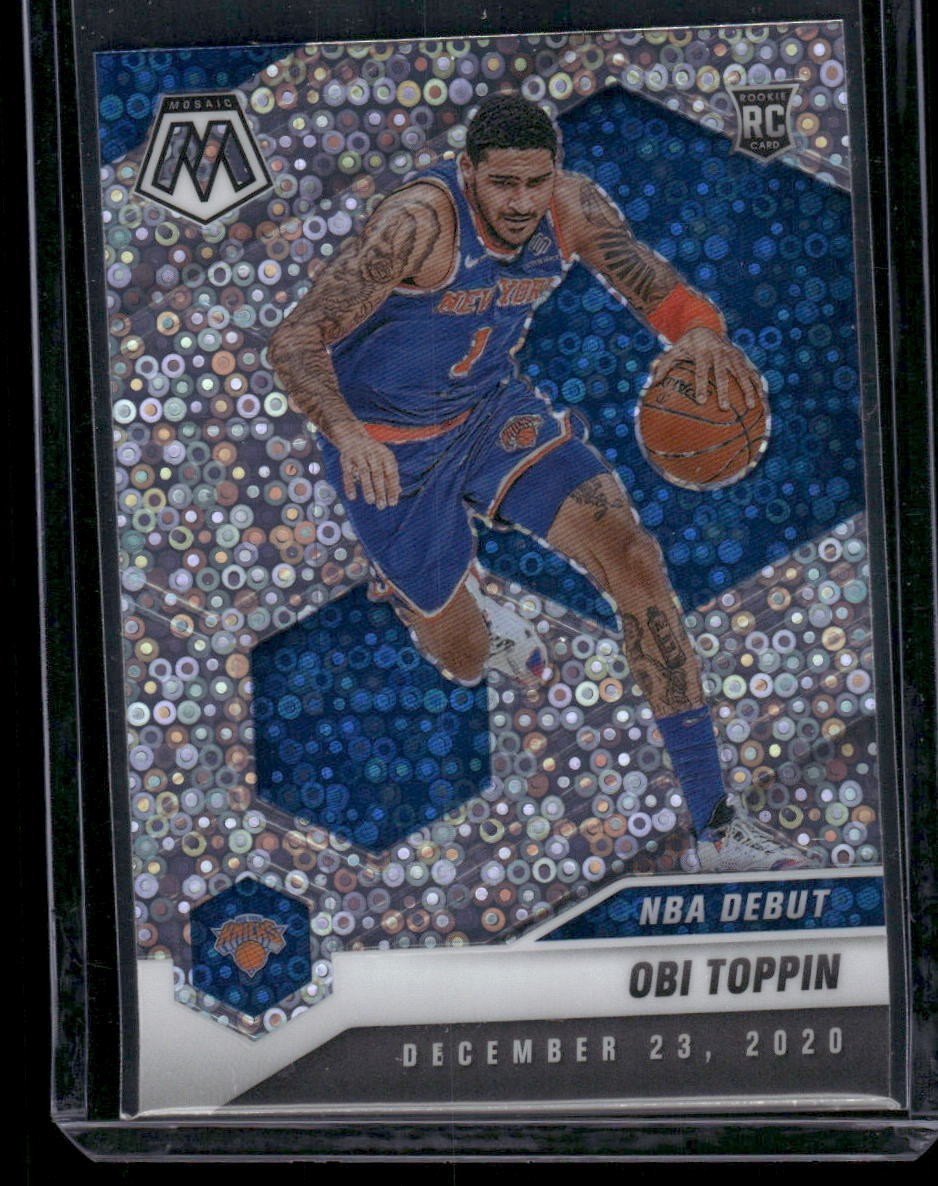 2020-21 Mosaic Obi Toppin #273 NBA Debut Rookie Fastbreak Disco