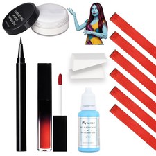 Sally Makeup Kit, Sally Face Costume Cosplay Accessories for Women, Corpse Br