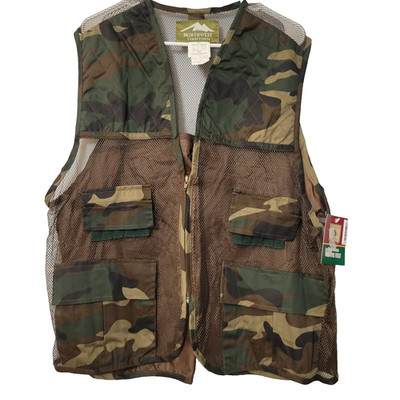 Northwest Territory Vest Men's NWT Woodland Green Deluxe Hunting Vest Size XL