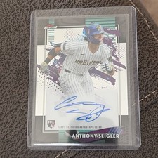 2026 Topps Finest Anthony Seigler Finest Autograph Card Rookie #FA-AS. rookie card picture