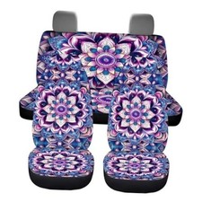 Car Seat Covers Full Set Of 4 Pcshippie Lotus Car Accessories Set Boho Mandala Car Seat Covers Full Set Of 4 Pcshippie Lotus Car Accessories Set Boho Mandala