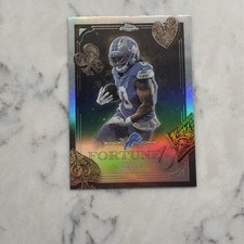 2025 Topps Chrome #F15-12 Jahmyr Gibbs Fortune 15 Refractor Detroit Lions