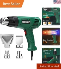High-Power Heat Gun Kit with Safety Features – Ideal for Crafting & Repairs