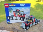 Vintage 1996 LEGO Model Team Giant Black Cat Truck 5571 Original Box Book Bags