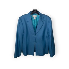 Pendleton 100 Virgin Wool Blazer Size 12 Women s teal Blue