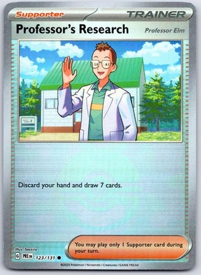 Professor's Research (Poke Ball Pattern) 123/131 Holo Prismatic Evolutions  NM